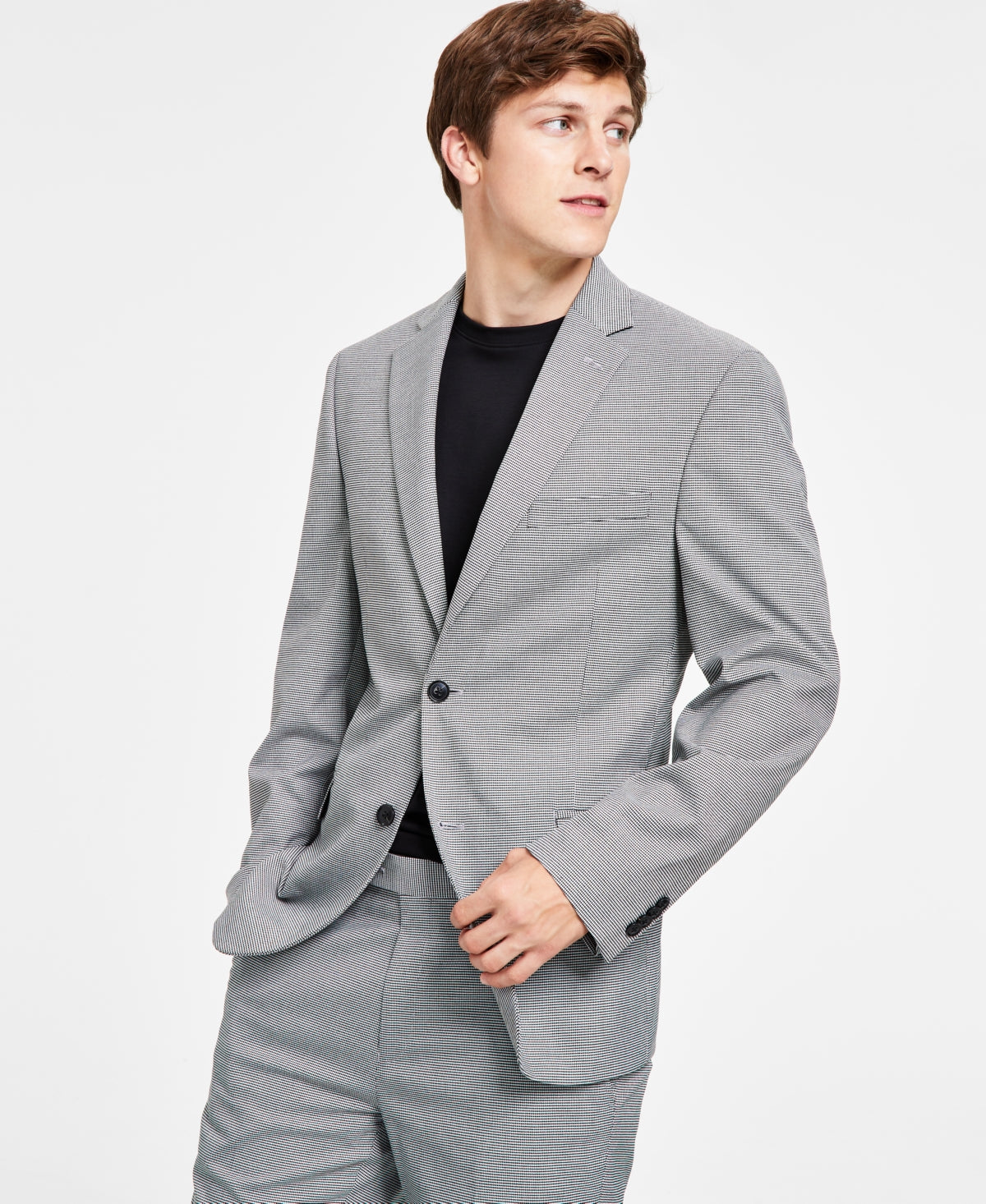 Alfani Men's Slim Fit Plaid Suit Jacket