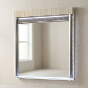 Leonor - Mirror With LED Light Frame - Gray