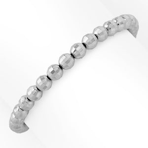 Toscana Italiana Choice of Plating "Discoteca" 6mm Bead Adjustable Bracelet