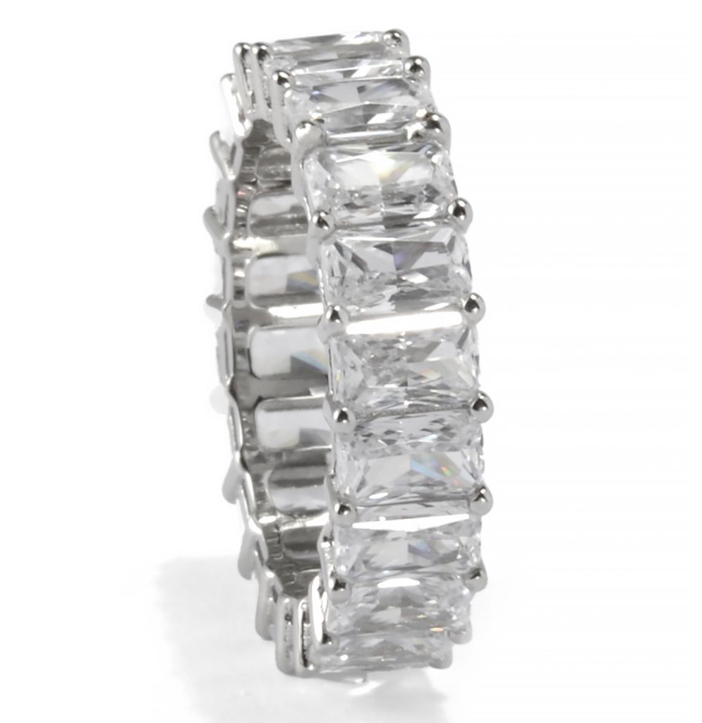 Brilliante Choice of Cut Simulated Diamond Eternity Band Ring
