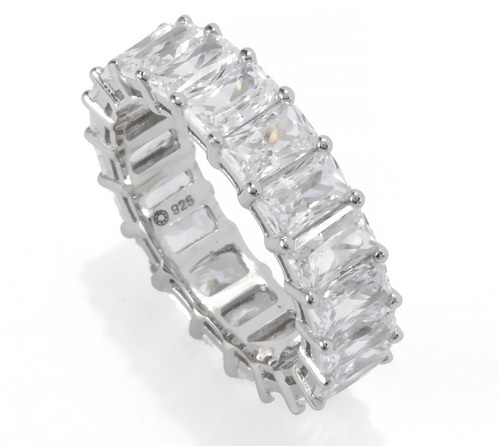 Brilliante Choice of Cut Simulated Diamond Eternity Band Ring