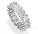 Brilliante Choice of Cut Simulated Diamond Eternity Band Ring