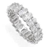 Brilliante Choice of Cut Simulated Diamond Eternity Band Ring