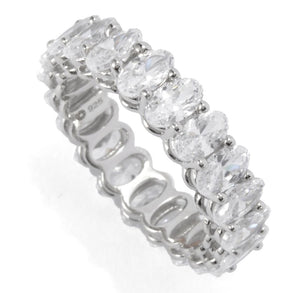 Brilliante Choice of Cut Simulated Diamond Eternity Band Ring