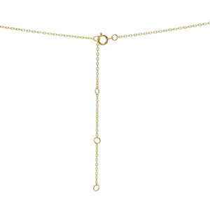 Zoey Blush 18K Gold Plated 0.22ctw Diamond "Love" Mosaic Pendant w/ Chain