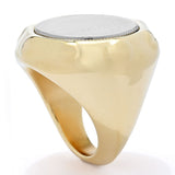 VOGA Collection 18K Gold Polished Electroform Genuine 100 Lire Coin Ring