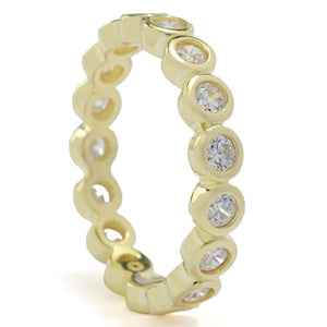 Brilliante Choice of Plating 1.95 DEW Simulated Diamond Eternity Band Ring
