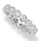 Brilliante Choice of Plating 1.95 DEW Simulated Diamond Eternity Band Ring