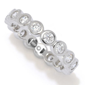 Brilliante Choice of Plating 1.95 DEW Simulated Diamond Eternity Band Ring