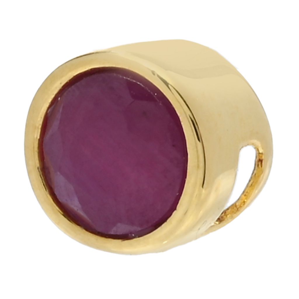 Cocci Collection 18K Gold Plated Choice of 5mm Birthstone "Beloved" Charm