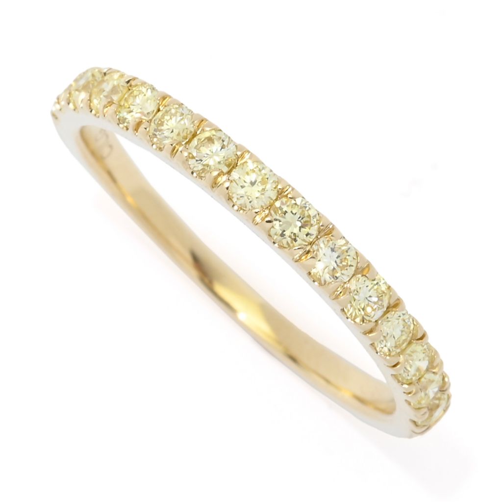 LuxeHue 14K Gold 0.50ctw Choice of Pink or Yellow Lab Grown Diamond Ring