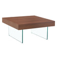 Walnut-Colored-Square-MDF-Coffee-Table-with-Tempered-Glass-Legs-31.5'x31.5'-Coffee-Tables