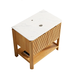 Sharma 30'' Freestanding Cabinet with 2 Doors & Open Shelf