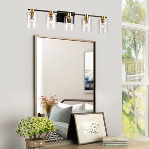 5-Light Matte Bathroom Lighting