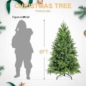 7FT Christmas Tree with 1375 PE+PVC Tips