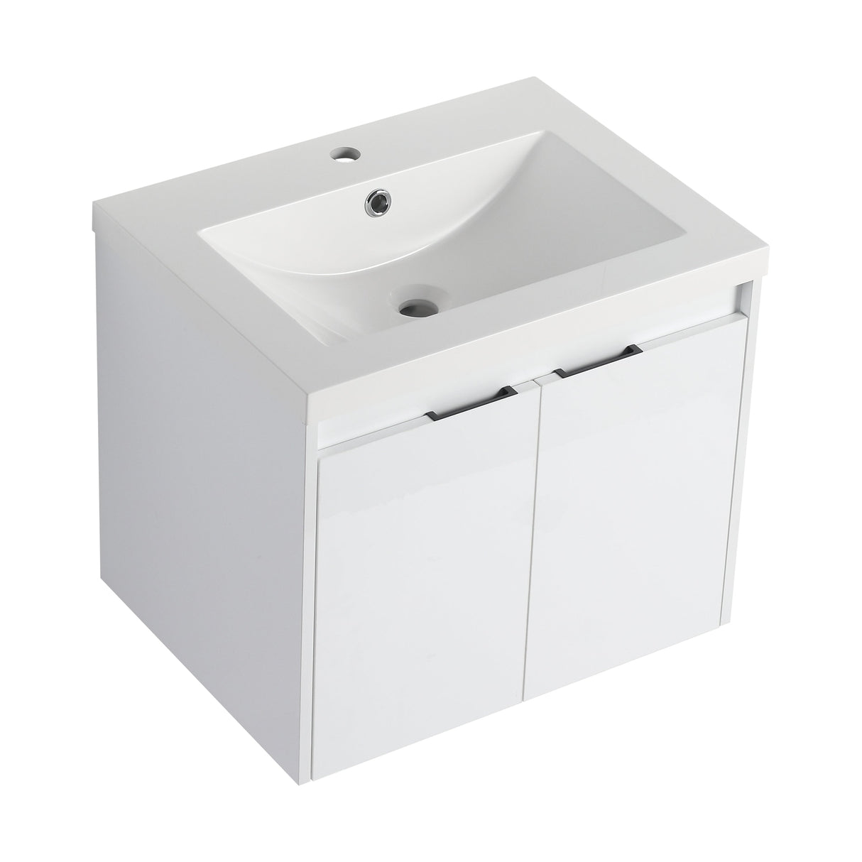 24" Bathroom Vanity With Resin Sink