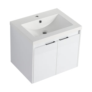 24" Bathroom Vanity With Resin Sink