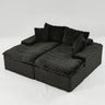 Double Chaise Lounge With Full Compressed Sponge