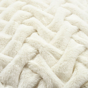Soft Fur Weave Decorative Pillow Cover