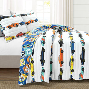 Race Cars Quilt Set