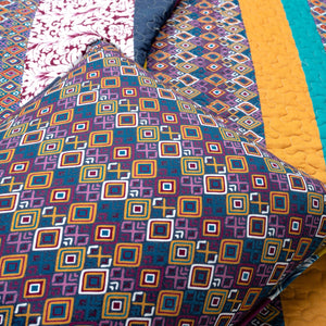 Boho Stripe Quilt Set