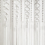 Boho Macrame Textured Cotton Window Curtain