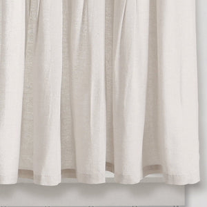 Linen Button Kitchen Window Tiers Set