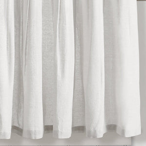 Linen Button Kitchen Window Tiers Set