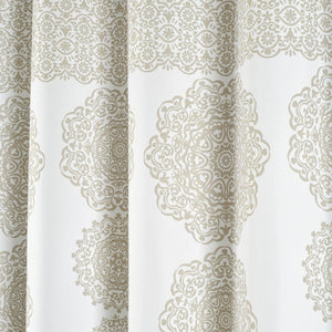 Stripe Medallion Shower Curtain