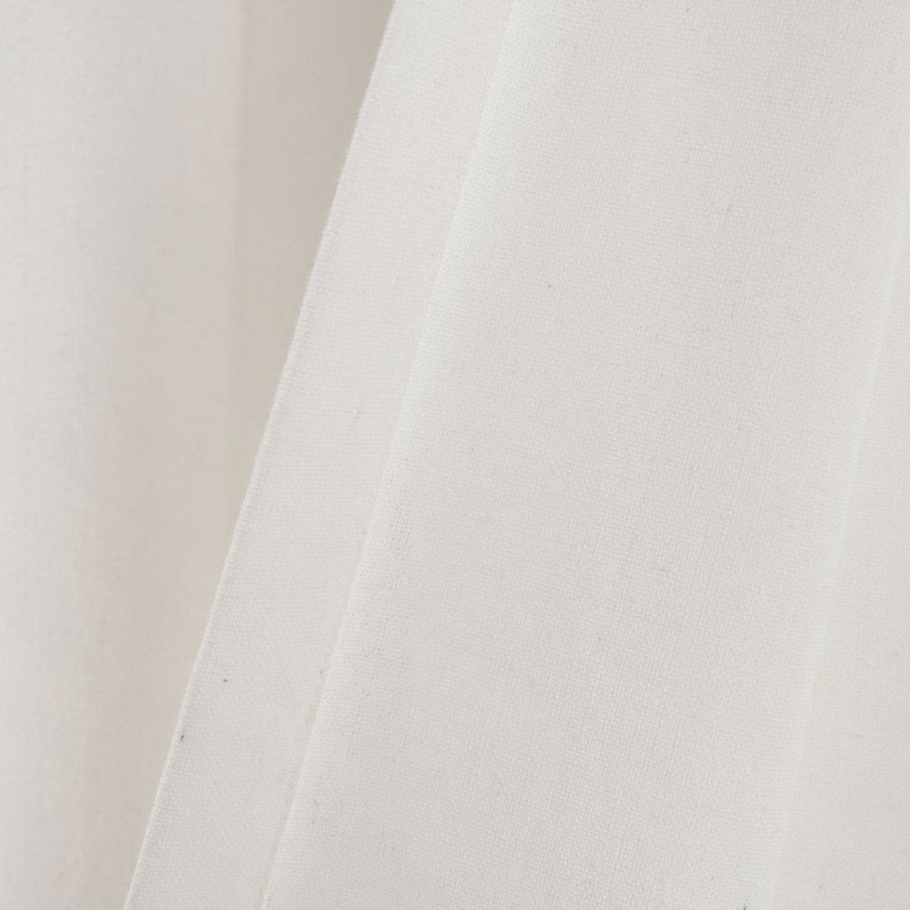 Faux Linen Grommet Color Block Window Curtain Panel