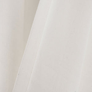 Faux Linen Grommet Color Block Window Curtain Panel