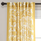 Emma Textured Jacobean Window Curtain Panel