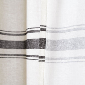 Farmhouse Stripe 100% Cotton Shower Curtain