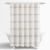 Farmhouse Stripe 100% Cotton Shower Curtain