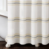 Farmhouse Stripe 100% Cotton Shower Curtain