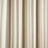 Farmhouse Stripe Yarn Dyed Recycled Cotton Blend Window Curtain Panel Set