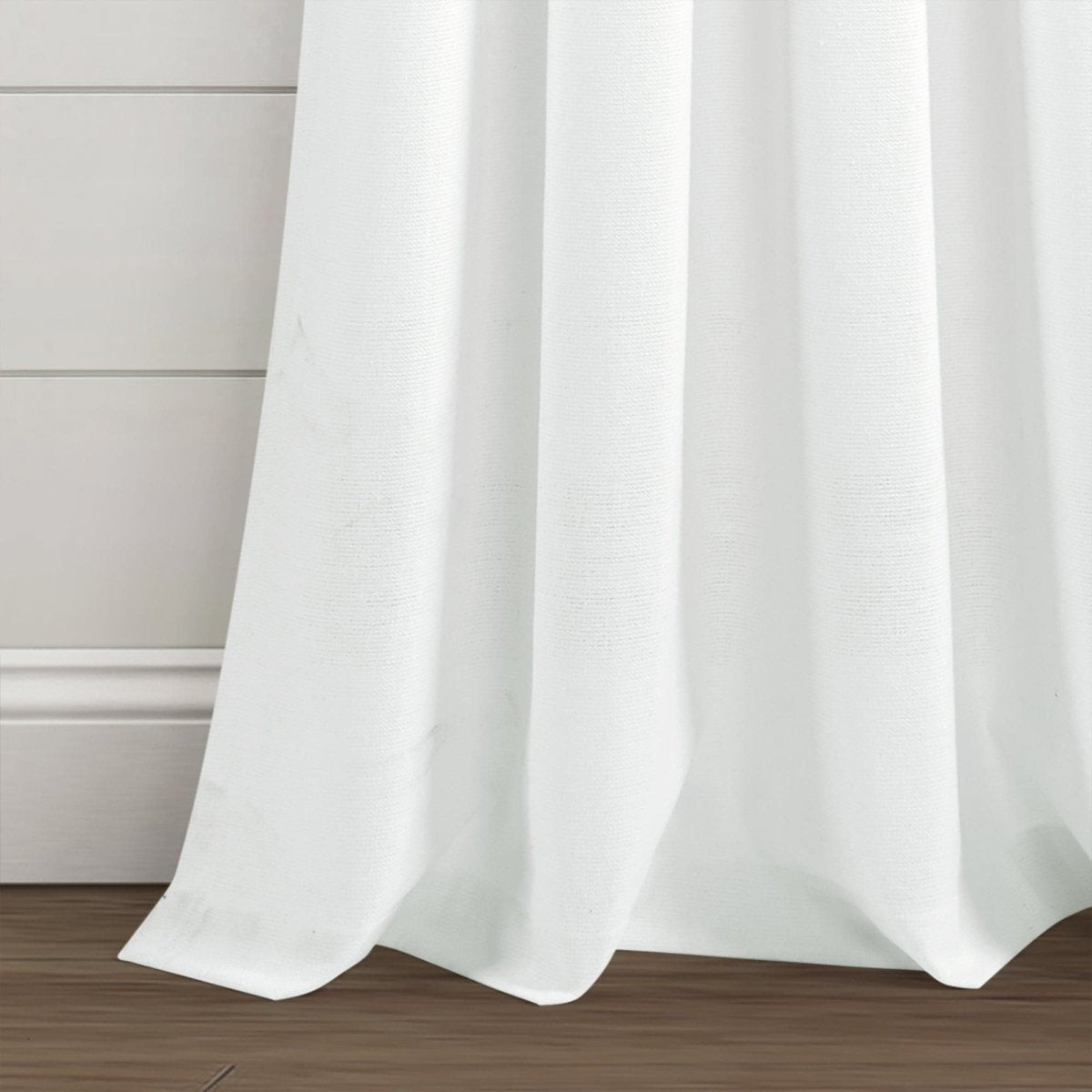 Farmhouse Boho Stripe Woven Tassel Yarn Dyed Recycled Cotton Blend Window Curtain Panel Set