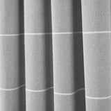 Farmhouse Boho Stripe Woven Tassel Yarn Dyed Recycled Cotton Blend Window Curtain Panel Set