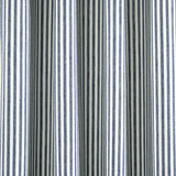 Farmhouse Vintage Stripe Recycled Cotton Blend Window Curtain Panel Set