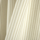 Farmhouse Vintage Stripe Recycled Cotton Blend Window Curtain Panel Set