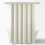 Farmhouse Vintage Stripe Yarn Dyed Recycled Cotton Blend Shower Curtain