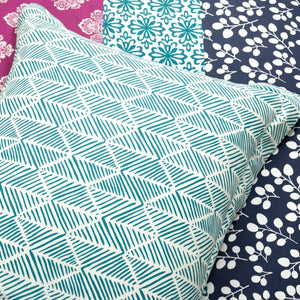 Bohemian Stripe Cotton Reversible Duvet Cover Set