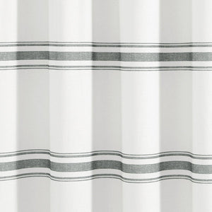 Farmhouse Stripe 100% Cotton Shower Curtain