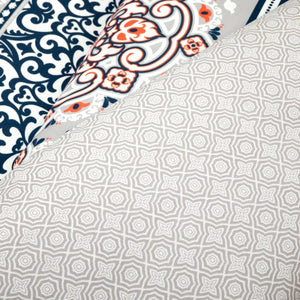 Nesco Stripe Cotton Duvet Cover 3 Piece Set