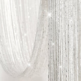 Night Sky String Thread Window Curtain Panel