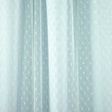 Cottage Polka Dot Sheer Window Curtain Panel Set