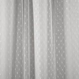 Cottage Polka Dot Sheer Window Curtain Panel Set