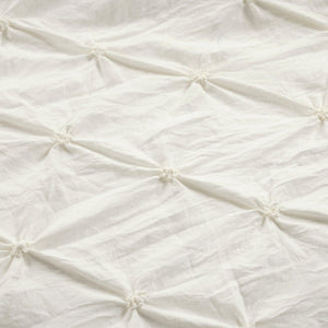 Ravello Pintuck 3 Piece Duvet Cover Set