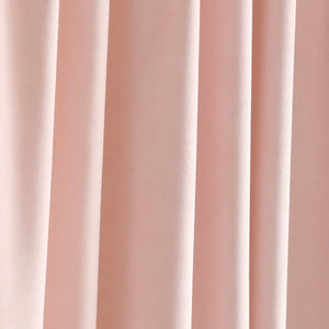 Prima Velvet Solid Grommet Light Filtering Window Curtain Panel Set