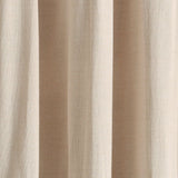 Linen Button Lined 100% Blackout Window Curtain Panel